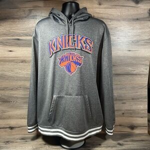New York Knicks Sweatshirt NBA UNK Fleece Hoodie XXL Gray excellent condition